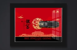 1/64 Time Model Rolls-Royce Phantom VIII Mansory Bei Jing Gu Gong Frame Edition Car Model