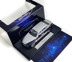 1/64 TimeMicro Rolls-Royce RR Mansory Phantom VIII (Blue With Silver Top) Diecast Car Model