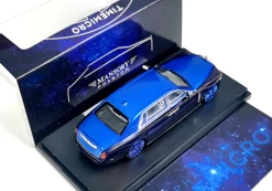 1/64 TimeMicro Rolls-Royce RR Mansory Phantom VIII (Blue With Blue Top) Diecast Car Model