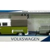 1/24 Motormax Volkswagen VW T1 Bus Road Service Pickup With Trailer (Green) Diecast Car Model -Toy vehicles QQ20210727212136 01731.1627446194