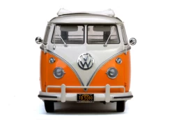 1/12 Sunstar 1962 Volkswagen Samba Bus (Orange & Beige) Diecast Car Model -Toy vehicles QQ20220114145045 82254.1642200756