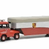1/64 Schuco Volkswagen VW T1 Continental Motors Porsche Race Car Transporter Model -Toy vehicles QQ20220301172746 05958.1646184555