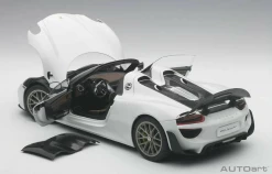 1/18 AUTOart Porsche 918 Spyder Weissach Package (Gloss White) Car Model -Toy vehicles QQ20220319154844 64250.1647730135