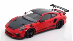 1/18 Minichamps 2019 Porsche 911 (991.2) GT3 RS Weissach Package With Side "GT3 RS" Print (Guards Red With Black Rims) Car Model Limited 111 Pieces