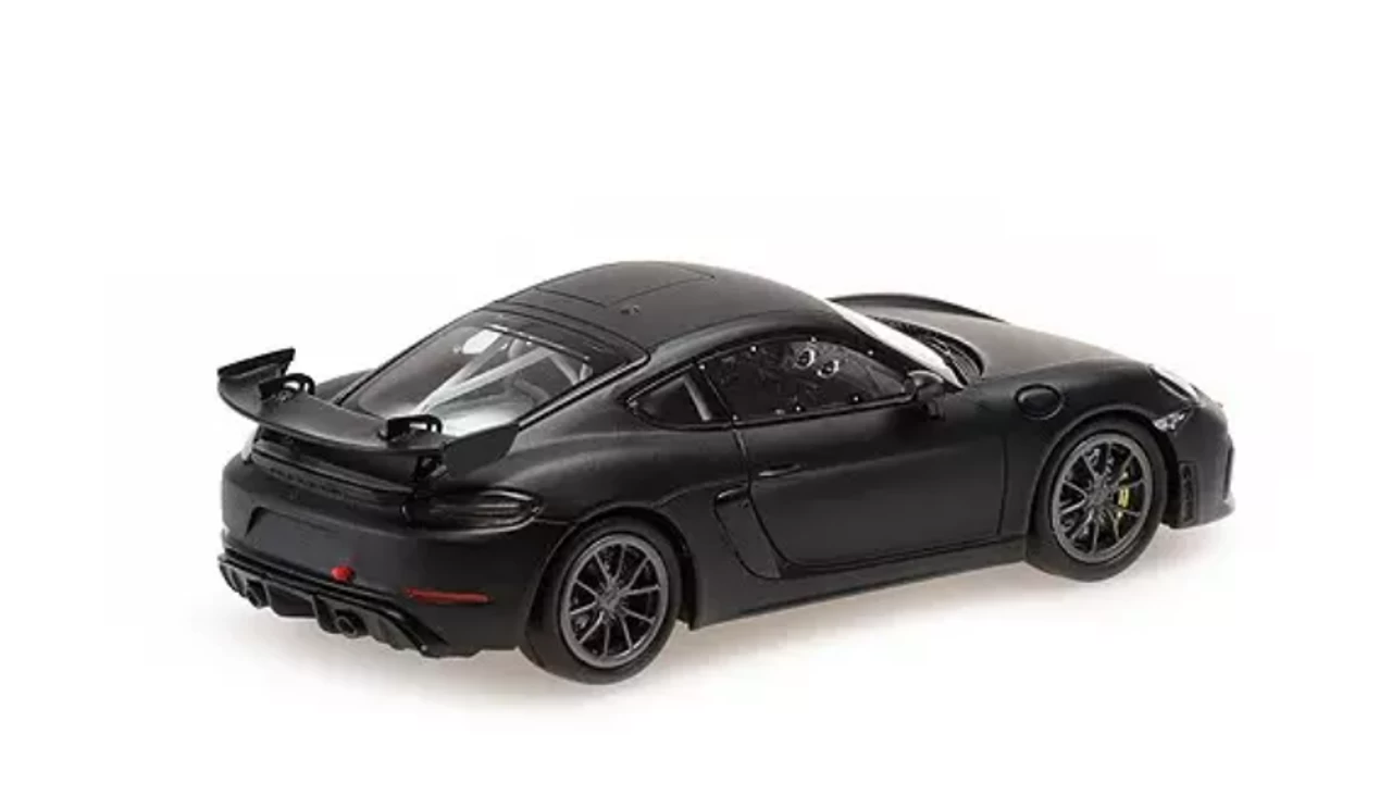2020 Porsche 718 Cayman GT4 Plainbody Matt Black Limited Edition To 304 Pieces Worldwide 1/43 Diecast Model Car By Minichamps 4 2020 Porsche 718 Cayman GT4 Plainbody Matt Black Limited Edition To 304 Pieces Worldwide 1/43 Diecast Model Car By Minichamps - Image 2