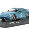 1/43 Dealer Edition Porsche 911 Turbo S China 20th Anniversary Edition (Oslo Blue) Car Model -Toy vehicles QQ20220329205613 69807.1648612691