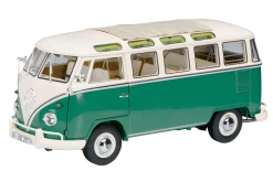 1/18 Schuco Volkswagen VW Bus Bulli T1b (Typ 2) Samba (Green & White) Diecast Car Model