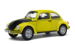 1/18 Solido 1973 Volkswagen VW Käfer 1303 GSR (Yellow With Black Hood) Diecast Car Model