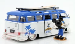 1/24 Jada Volkswagen VW T1 Bus Diecast Car Model With Mickey Mouse Figure -Toy vehicles QQ20220613095555 86569.1655139450