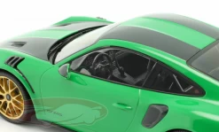 1/18 Minichamps 2018 Porsche 911 (991.2) GT2 RS Weissach Package (Viper Green With Golden Wheels) Car Model -Toy vehicles QQ20220630134628 72617.1656622025