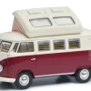 1/43 Schuco 1962 Volkswagen VW T1b Camper Van (Red & Cream) Car Model -Toy vehicles QQ20220718083316 77688.1658158457