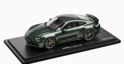 1/18 Dealer Edition 2021 Porsche 911 Turbo S 992 (Island Green) Resin Car Model Limited
