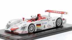 1/43 Spark 2000 Audi R8 #8 Winner 24h LeMans Audi Sport Team Joest Tom Kristensen, Emanuele Pirro, Frank Biela Car Model