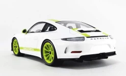 1/18 Dealer Edition 2016 Porsche 911 (991) R (White With Green Stripes) Resin Car Model -Toy vehicles QQ20220724200736 31966.1658718538