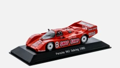1/43 Dealer Edition 1985 Porsche 962 #8 Winner 12h Sebring Preston Henn A. J. Foyt, Bob Wollek Car Model