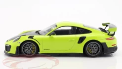 1/18 Minichamps 2018 Porsche 911 (991.2) GT2 RS (Light Green With Silver Wheels) Car Model -Toy vehicles QQ20220728082328 76723.1659021876