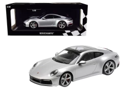 1/18 Minichamps Porsche 911 Carrera 4S 992 (Silver) Car Model