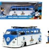 1/24 Jada Volkswagen VW T1 Bus Diecast Car Model With Mickey Mouse Figure -Toy vehicles QQ20220825145810 77796.1661464702