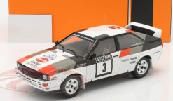 1/18 Ixo 1982 Audi Quattro #3 Winner Rallye 1000 Lakes Audi Sport Team Hannu Mikkola, Arne Hertz Car Model