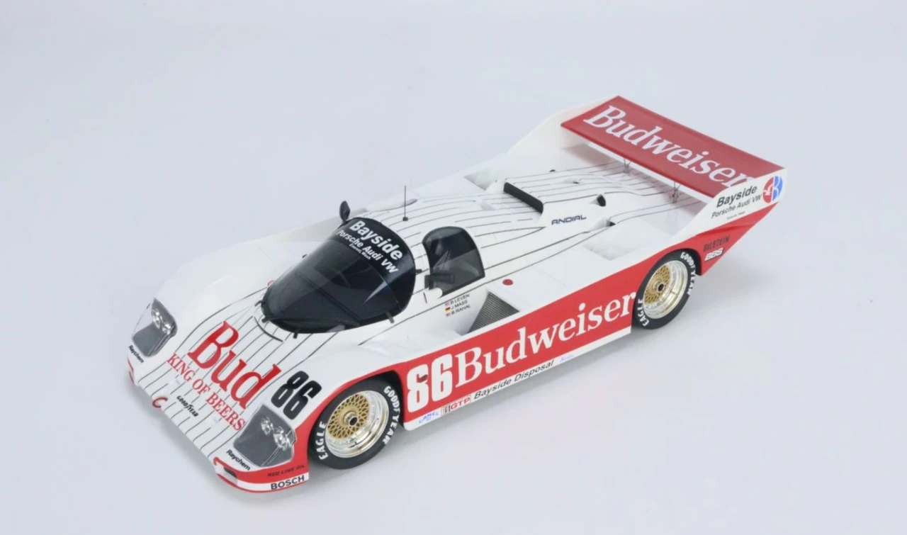 1/18 Top Speed 1987 Porsche 962 #86 Winner 12h Sebring Bayside Disposal Racing Jochen Mass, Bobby Rahal Resin Car Model 5 1/18 Top Speed 1987 Porsche 962 #86 Winner 12h Sebring Bayside Disposal Racing Jochen Mass, Bobby Rahal Resin Car Model - Image 3