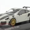 1/43 Minichamps 2018 Porsche 911 (991.2) GT2 RS Weissach Package (Chalk Grey With Golden Rims) Car Model -Toy vehicles QQ20221108162142 98437.1667953386
