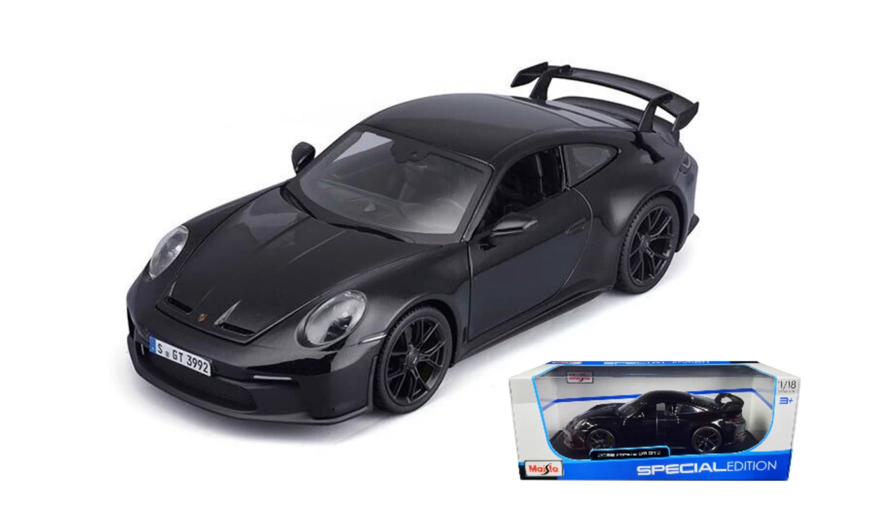 1/18 Maisto 2022 Porsche 911 GT3 (Black Metallic) "Special Edition" Diecast Car Model 3 1/18 Maisto 2022 Porsche 911 GT3 (Black Metallic) "Special Edition" Diecast Car Model
