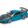 1/18 Minichamps 2018 Porsche 911 (991.2) GT2 RS (Miami Blue With Black Wheels) Car Model -Toy vehicles QQ20221221094128 36767.1671644529