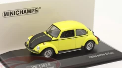 1/43 Minichamps 1973 Volkswagen VW Beetle 1303 S (Yellow With Black Hood) Car Model