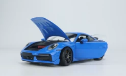 1/18 Minichamps Porsche 911 992 Turbo S (Shark Blue) 911 Turbo SportDesign Diecast Car Model Limited 300 Pieces -Toy vehicles QQ20230124090925 38855.1674580249