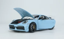 1/18 Minichamps Porsche 911 992 Turbo S (Sea Bay Blue) 911 Turbo SportDesign Diecast Car Model Limited 300 Pieces -Toy vehicles QQ20230124091316 45140.1674580471