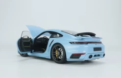 1/18 Minichamps Porsche 911 992 Turbo S (Sea Bay Blue) 911 Turbo SportDesign Diecast Car Model Limited 300 Pieces -Toy vehicles QQ20230124091323 48050.1674580479