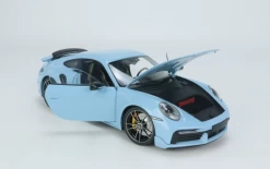 1/18 Minichamps Porsche 911 992 Turbo S (Sea Bay Blue) 911 Turbo SportDesign Diecast Car Model Limited 300 Pieces -Toy vehicles QQ20230124091339 20760.1674580482