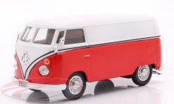 1/43 Cararama Volkswagen VW T1 Transporter (White & Red) Car Model