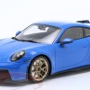 1/18 Minichamps 2021 Porsche 911 (992) GT3 (Shark Blue With Golden Wheels) Car Model Limited 204 Pieces