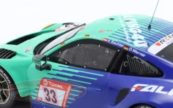1/18 Ixo 2020 Porsche 911 GT3 R #33 24h Nürburgring Falken Motorsports Klaus Bachler, Sven Müller, Christian Engelhart, Dirk Werner Car Model -Toy vehicles QQ20230404075959 73378.1680620449