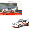 1/64 Tarmac Works & Schuco 1995 Porsche 911 Turbo S LM GT BRP GT Series #55 Diecast Car Model -Toy vehicles QQ20230429150622 05134.1682806130