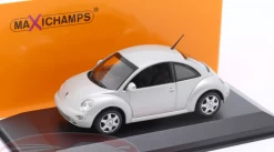 1/43 Minichamps 1998 Volkswagen VW New Beetle (Type 9C) (Silver) Car Model