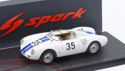 1/43 Spark 1957 Porsche 550A #35 8th 24h LeMans Ed Hugus Ed Hugus, Carel Godin De Beaufort Car Model