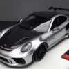 1/18 Makeup Porsche 911 991.2 GT3 RS (Silver With Black Hood) Resin Car Model -Toy vehicles QQ20230722093232 21218.1690043615