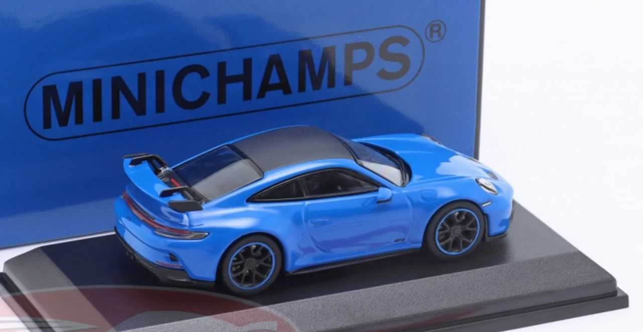 1/64 Minichamps 2021 Porsche 911 (992) GT3 (Shark Blue) Car Model 4 1/64 Minichamps 2021 Porsche 911 (992) GT3 (Shark Blue) Car Model - Image 2