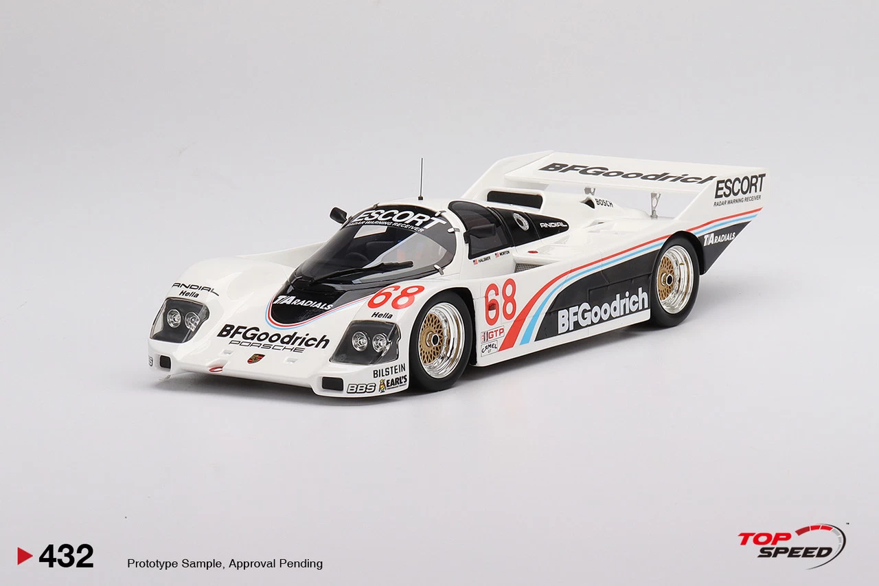 1/18 Top Speed Porsche 962 #68 BFGoodrich 1986 IMSA Road America 500 Miles Resin Car Model 3 1/18 Top Speed Porsche 962 #68 BFGoodrich 1986 IMSA Road America 500 Miles Resin Car Model