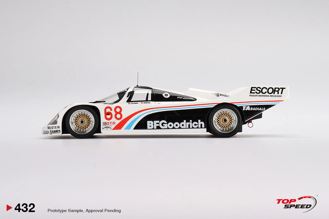 1/18 Top Speed Porsche 962 #68 BFGoodrich 1986 IMSA Road America 500 Miles Resin Car Model 5 1/18 Top Speed Porsche 962 #68 BFGoodrich 1986 IMSA Road America 500 Miles Resin Car Model - Image 3