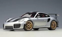 1/18 AUTOart Porsche 911 (991.2) GT2 RS Weissach Package (GT Silver) Car Model