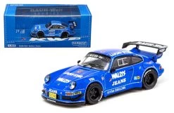 Tarmac Works 1:64 Hobby64 - Porsche RWB 930 Wally's Jeans - Blue Diecast Car Model -Toy vehicles b3 83183.1602204585