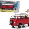 1973 Volkswagen Bus Type 2 (T2B) Red "Field Of Dreams" Movie (1989) 1/24 Diecast Model By Greenlight