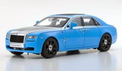 1/18 Kyosho Rolls-Royce RR Ghost (Light Blue W/ Silver Hood) Diecast Car Model
