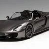 1/18 Minichamps Porsche 918 Spyder Limited (Grey) Diecast Car Model -Toy vehicles grey 59345.1481963107