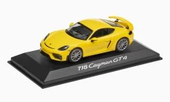 1/43 Dealer Edition Porsche 718 (982) Cayman GT4 (Yellow) Car Model