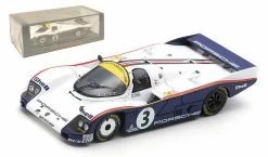 1/43 Porsche 962C No.3 24H Le Mans 1985 A. Holbert -  V. Schuppan - J. Watson Model Car By Spark