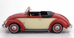 1/18 KK-Scale 1949 Volkswagen VW Beetle 1200 Hebmüller Cabriolet (Red & Cream) Diecast Car Model -Toy vehicles s l1600 1 03130.1648446105